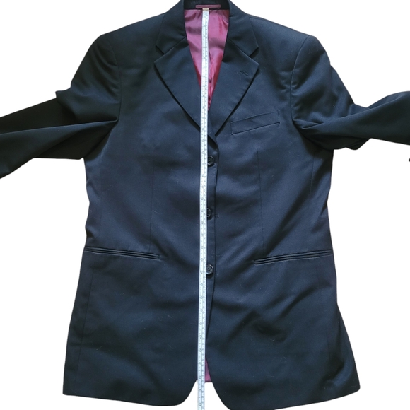 Bellissino Black Single Breast Suit Jacket & Straight Leg Trousers, Size 40L - Picture 10 of 16